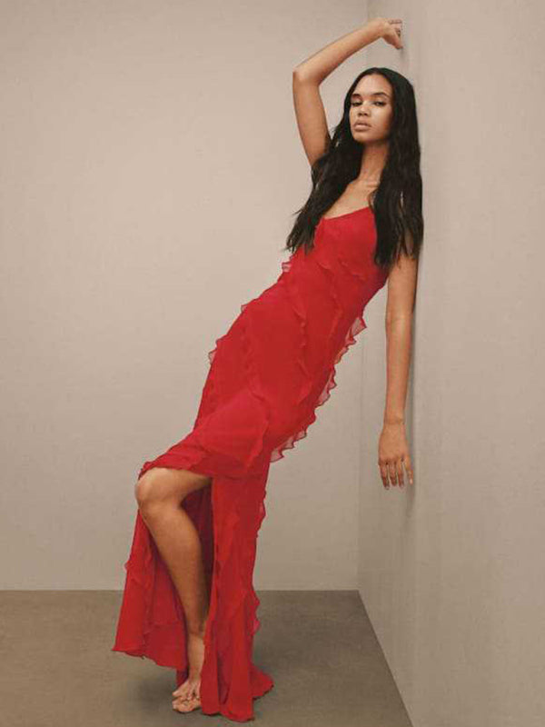 Knit  Dress with Slight Elasticity in Polyester Fabric