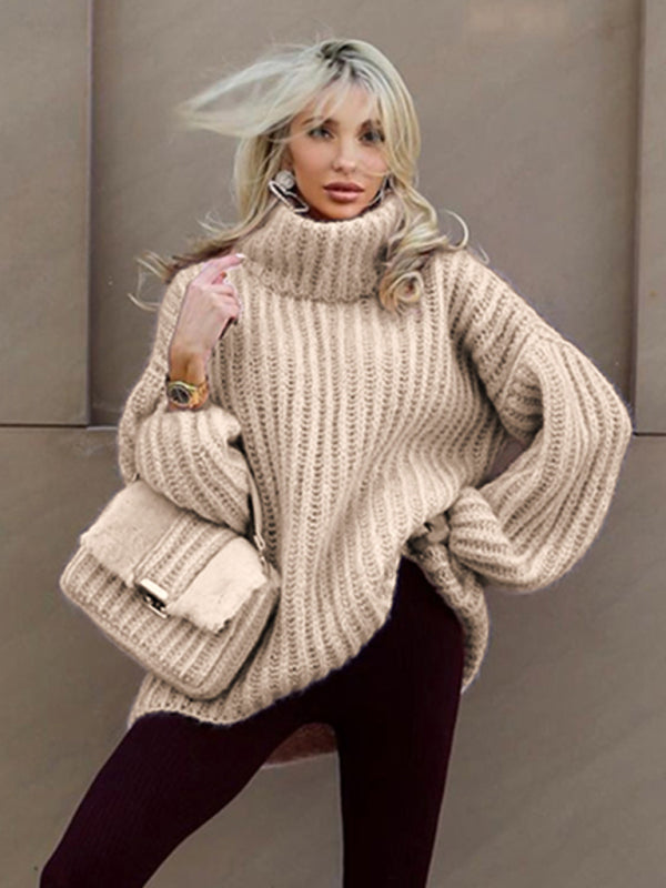 Women's fashion  fluffy long sleeve pullover sweater
