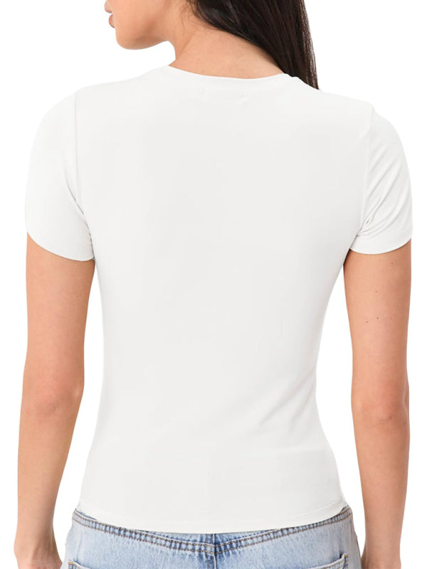 Women’s New Street-Style Cropped Short-Sleeve T-Shirt